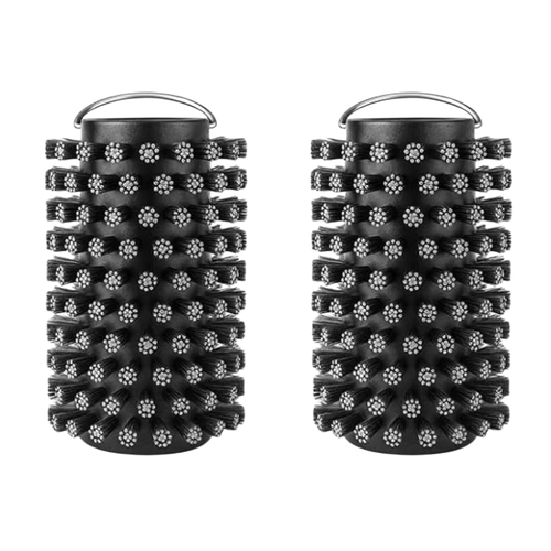 GrillShine Ersättningsborsthuvud i Rostfritt Stål – 2pack